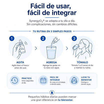 SynergyO2 – Bienestar Diario y Apoyo a la Oxigenación Celular