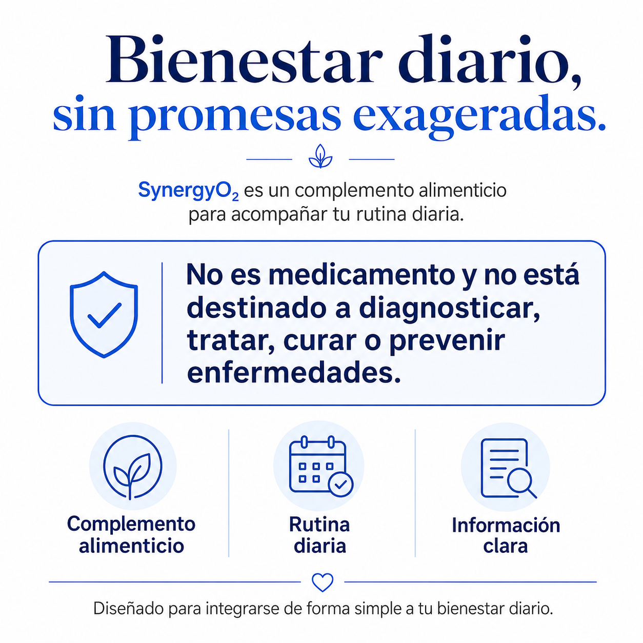 SynergyO2 – Bienestar Diario y Apoyo a la Oxigenación Celular